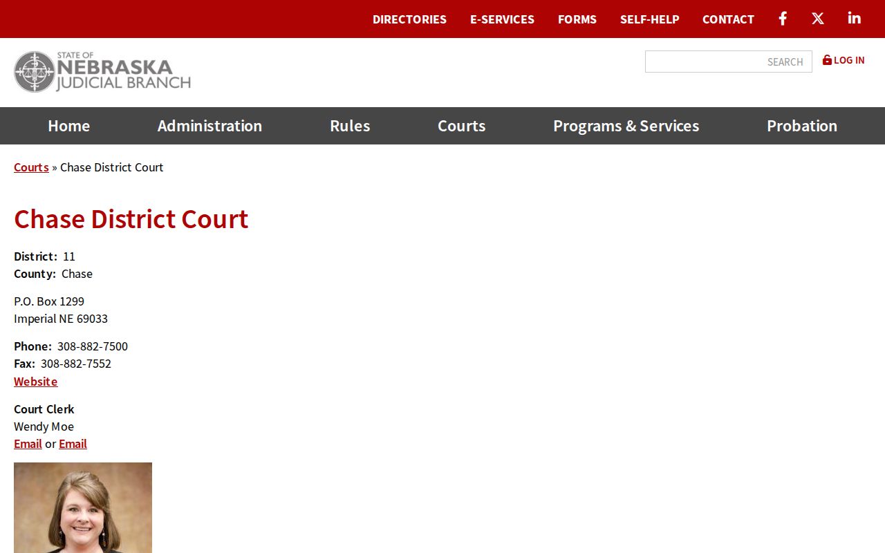 Chase County criminal records District Court information